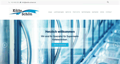 Desktop Screenshot of kaelte-schoen.de